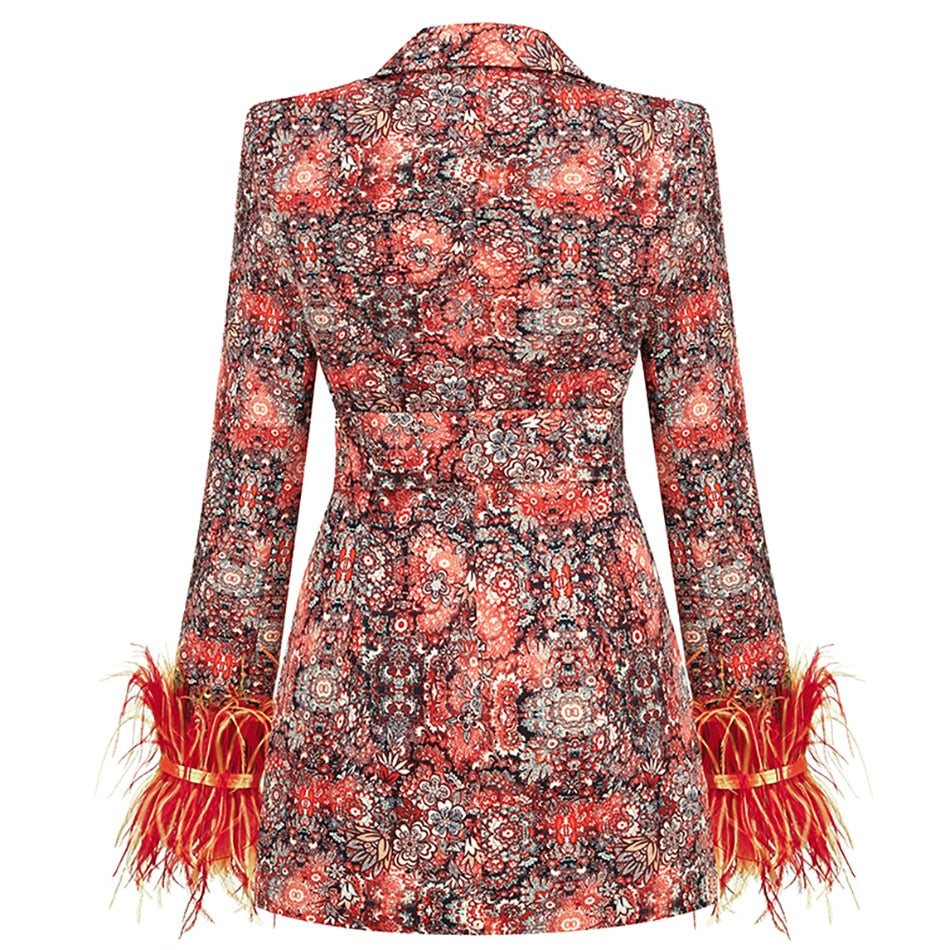 Colorful blazer dress