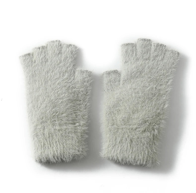 Winter Mink Fingerless gloves