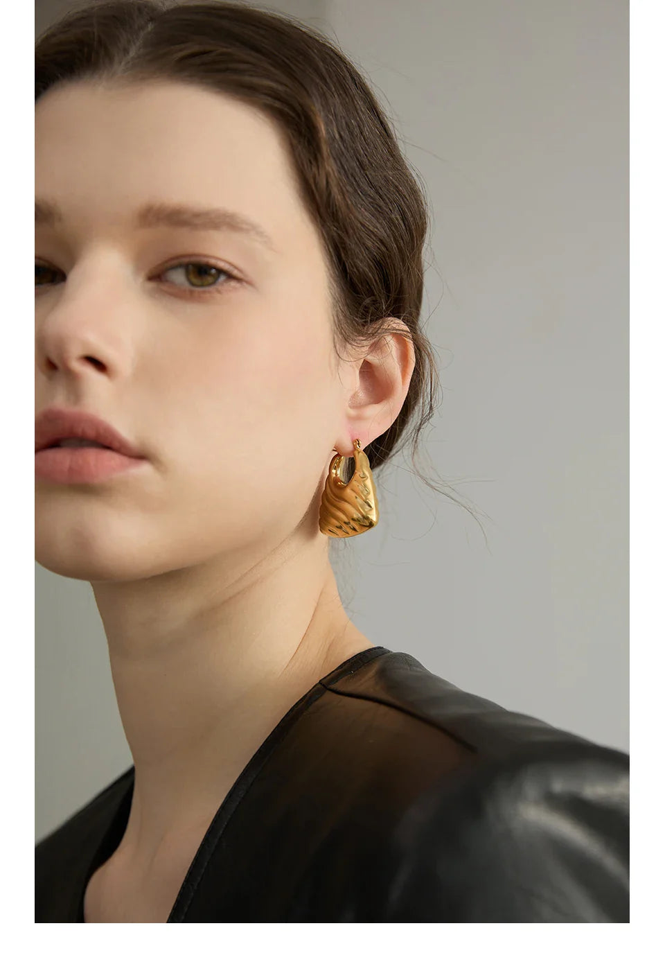 Arlen Geometric Bold Hoop Earrings