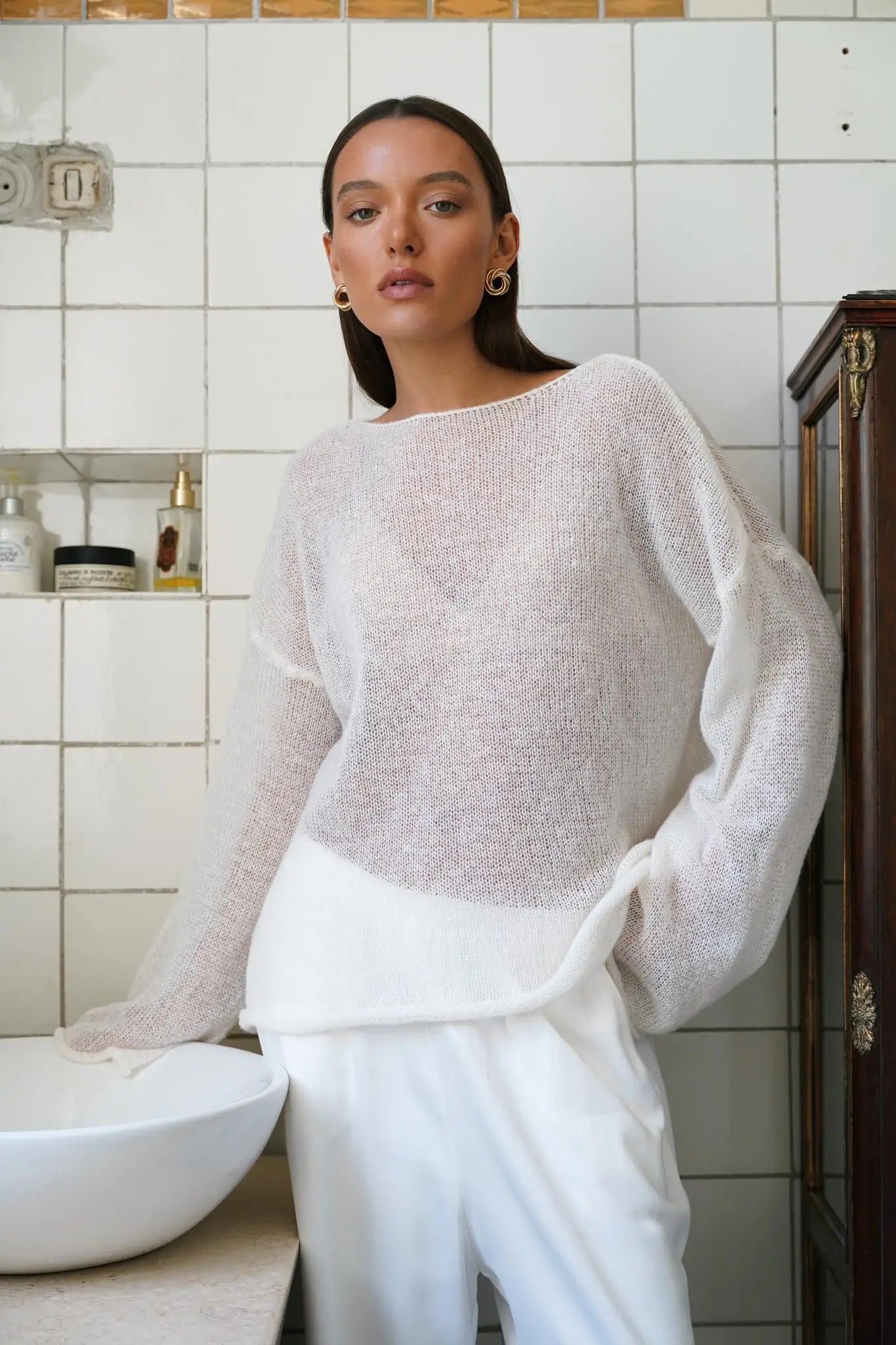 Liora Relaxed Crewneck Sweater