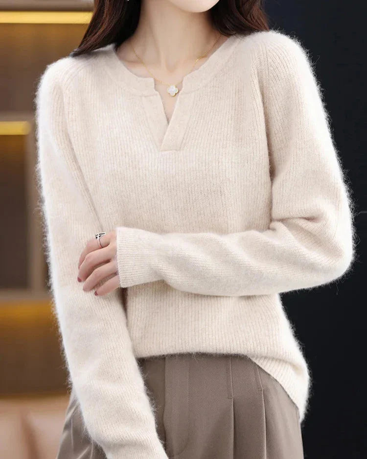 Brushed Mink Wool Pullover