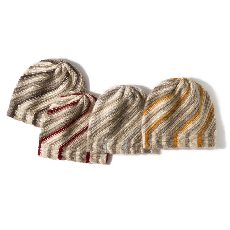 Alpine Stripe Cashmere Beanie