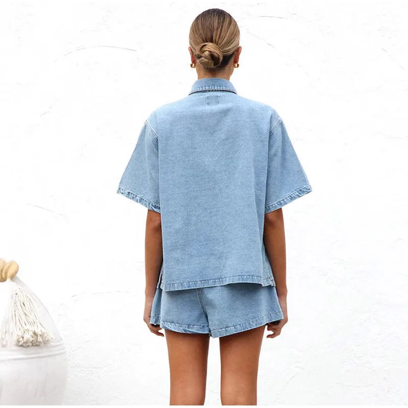 Olivia Denim 2-Piece Set