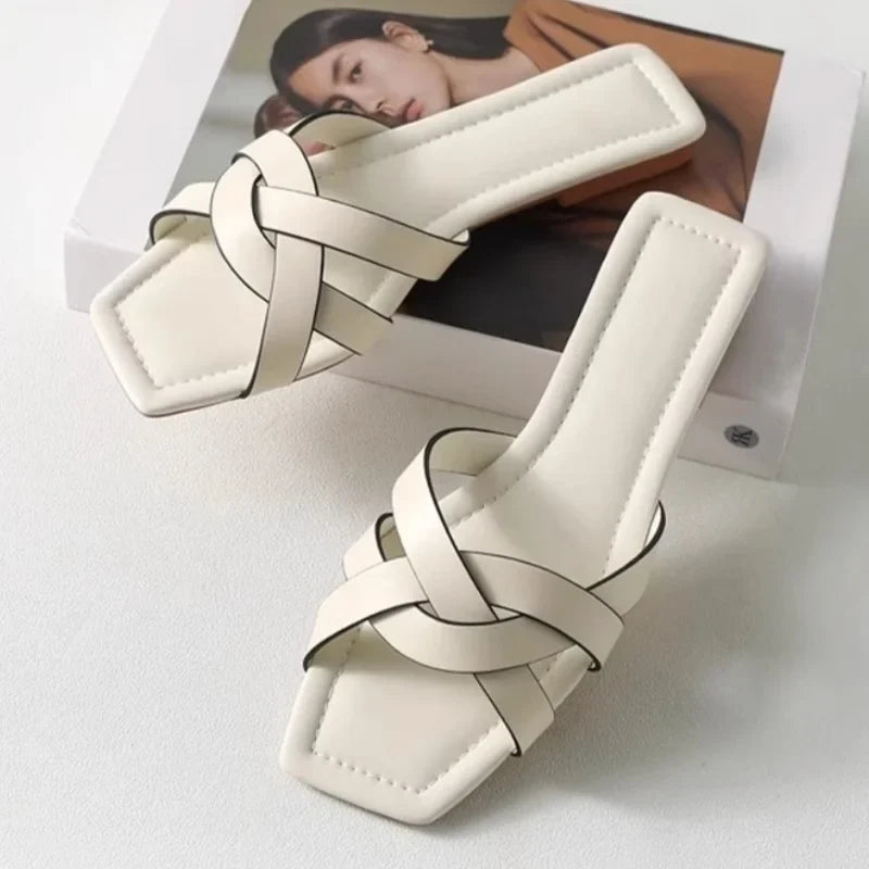 Orielle Woven Slide Sandals