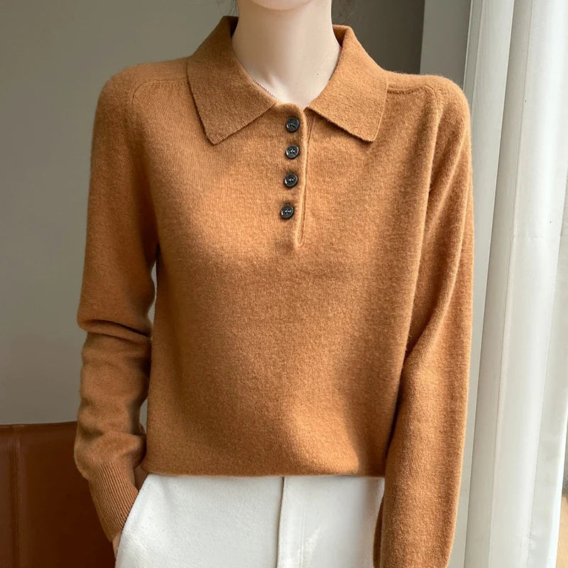 West Village Wool Polo Sweater
