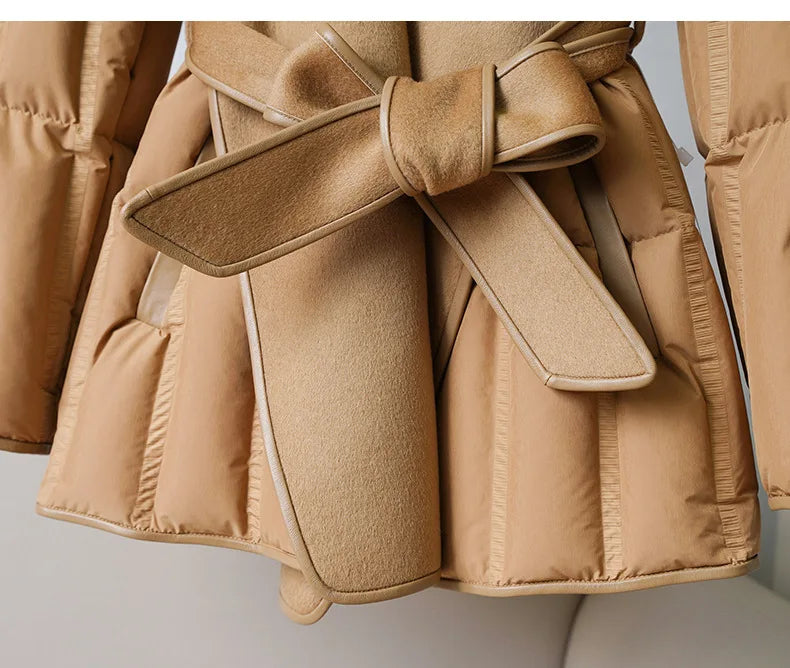 Lady Diana Belted Down-Jacket