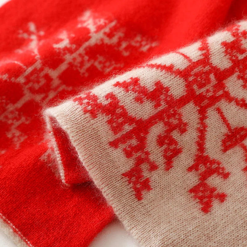 Alpine Snowfall Cashmere Scarf