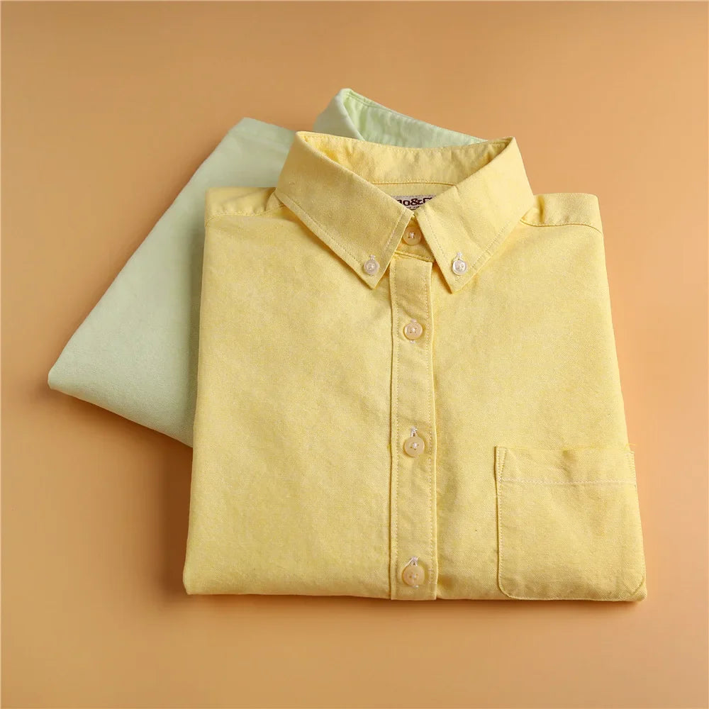 Pastel Oxford Elegant Blouses
