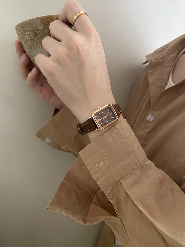 Delmere Leather Strap Watch