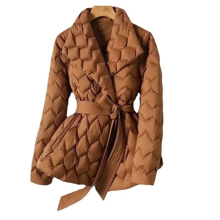 Marlow Quilted Wrap Coat