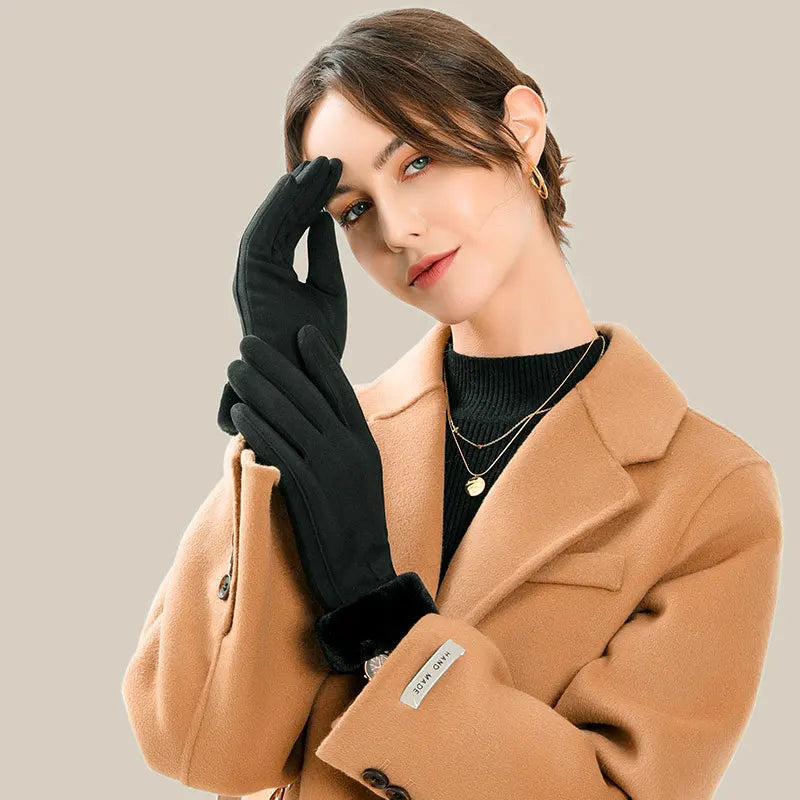 Plush Suede Touch Gloves