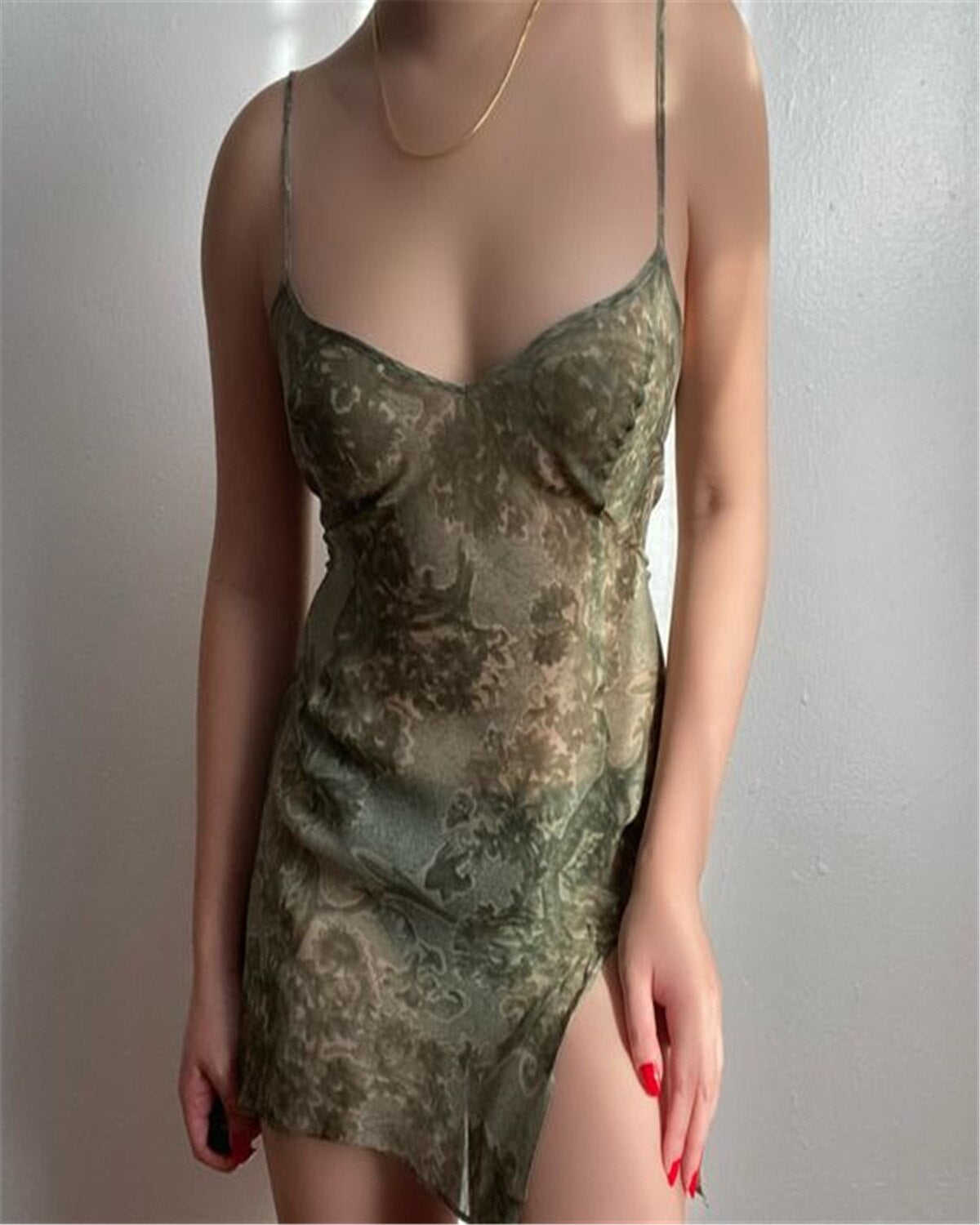 LUXURYSTYLE - Mini dress without back or print