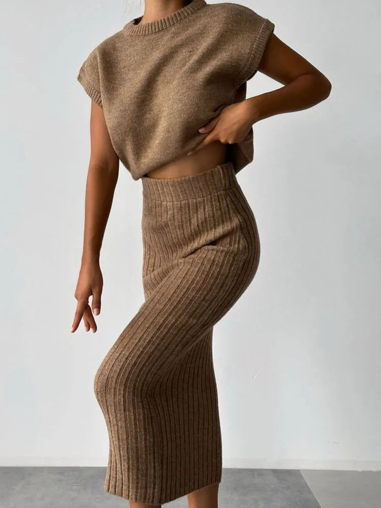 Maratea Coastal Rib Sleeveless Set