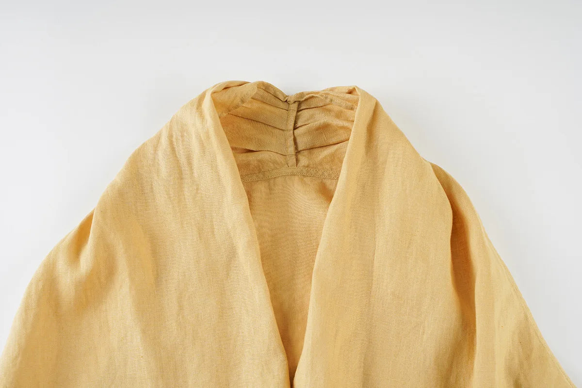 Valienne Drape Linen Vest