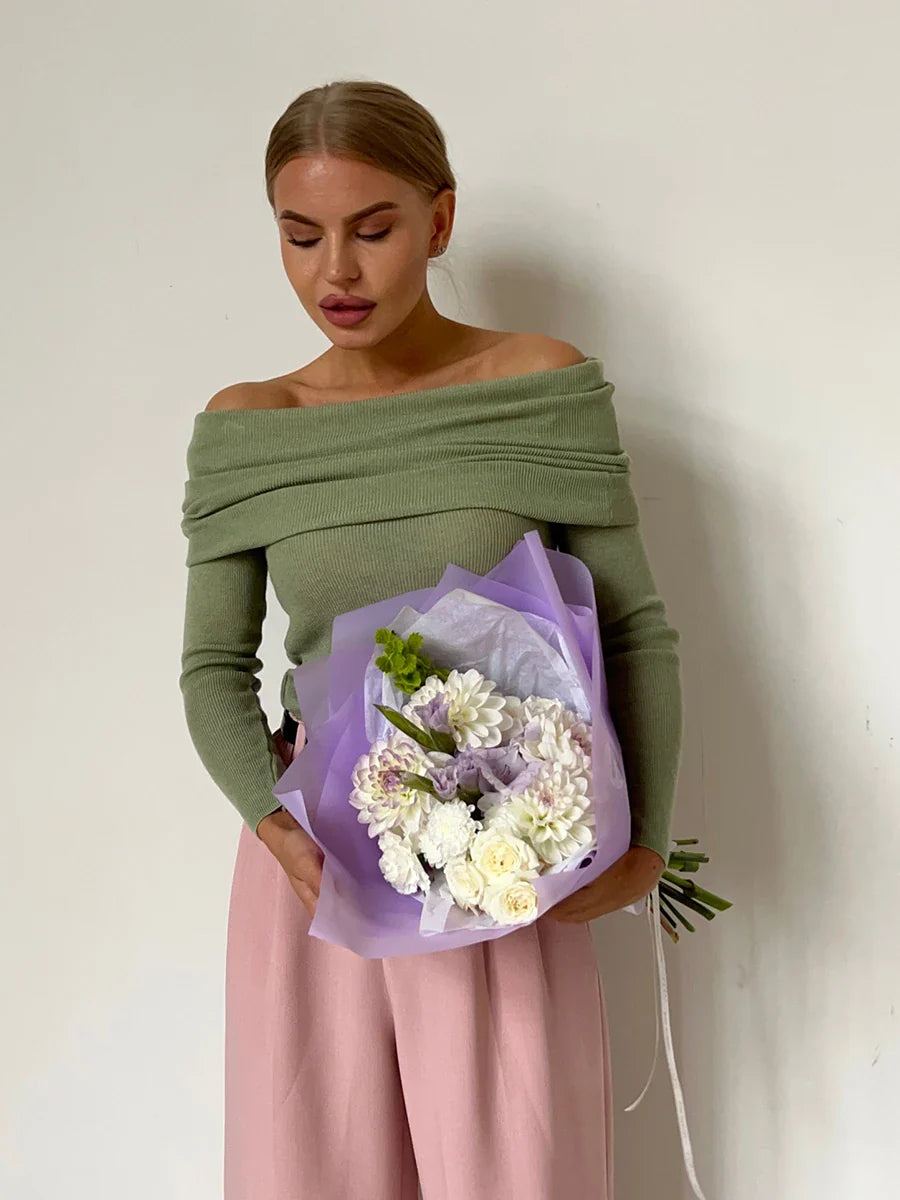 Orvieto Off-Shoulder Knit Top