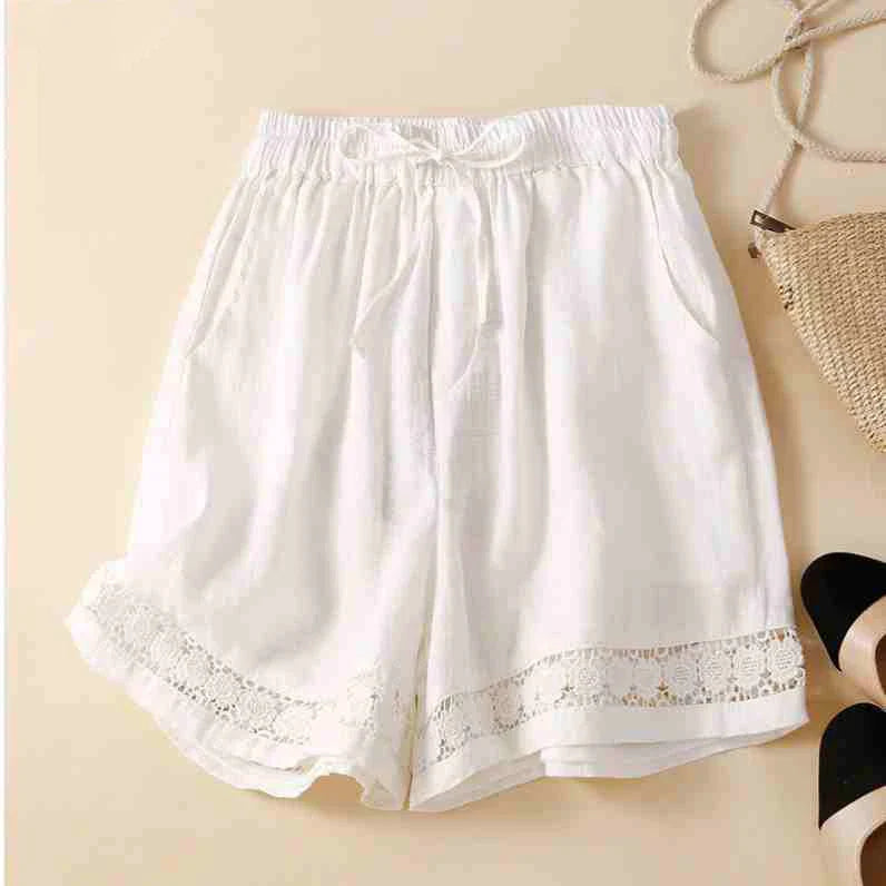 Lenora Embroidered Linen Shorts