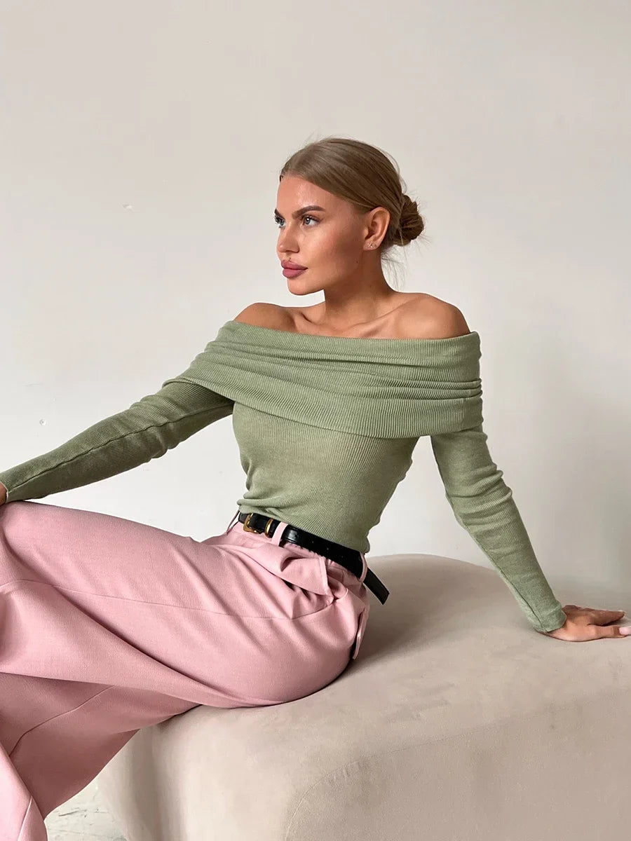 Orvieto Off-Shoulder Knit Top