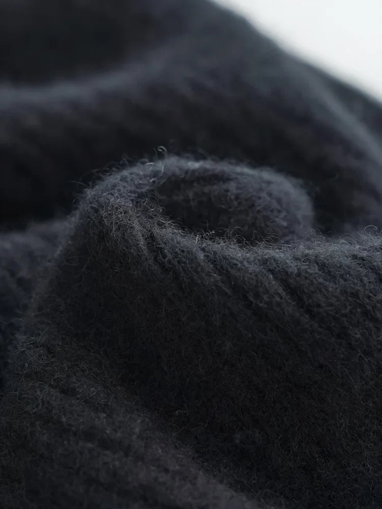 Wool Knitted Wide Leg Pants