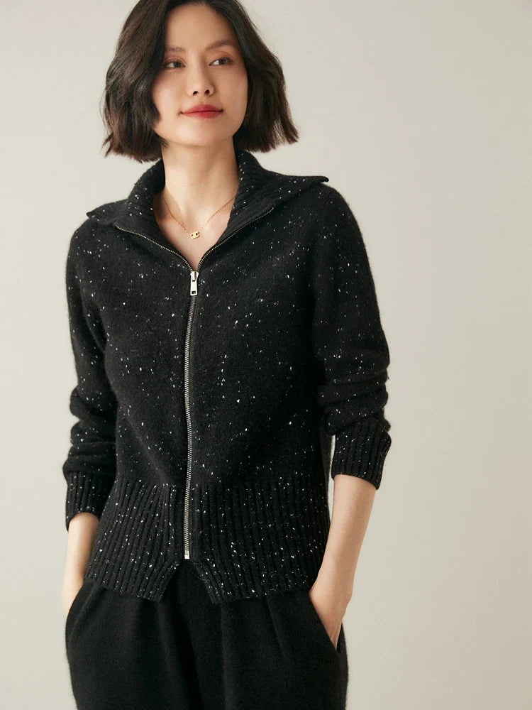 Ashmont Cashmere Zip Cardigan