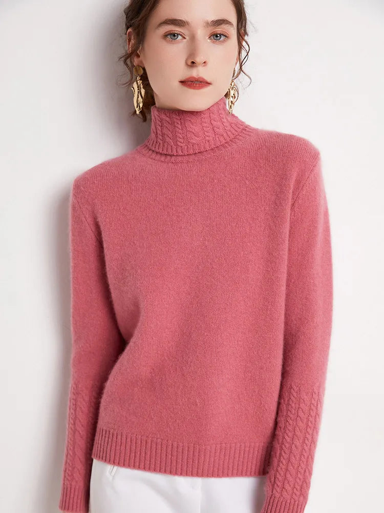 Valentina 100% Merino Turtleneck