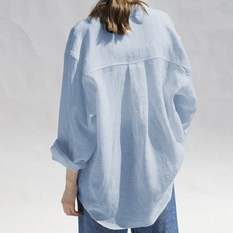 Oversized Linen Blouse