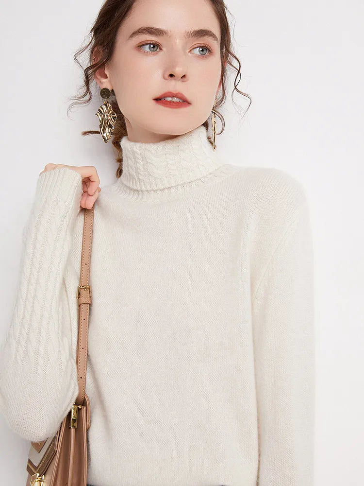 Valentina 100% Merino Turtleneck