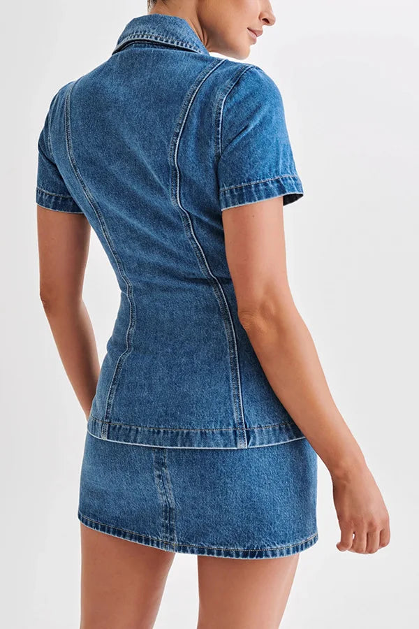 Aria Iconic Denim Set