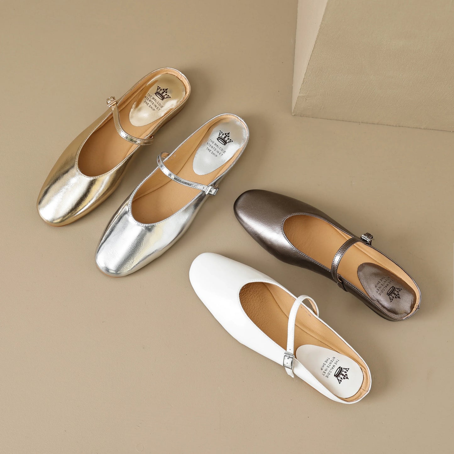 Dahlia Leather Mary Flats