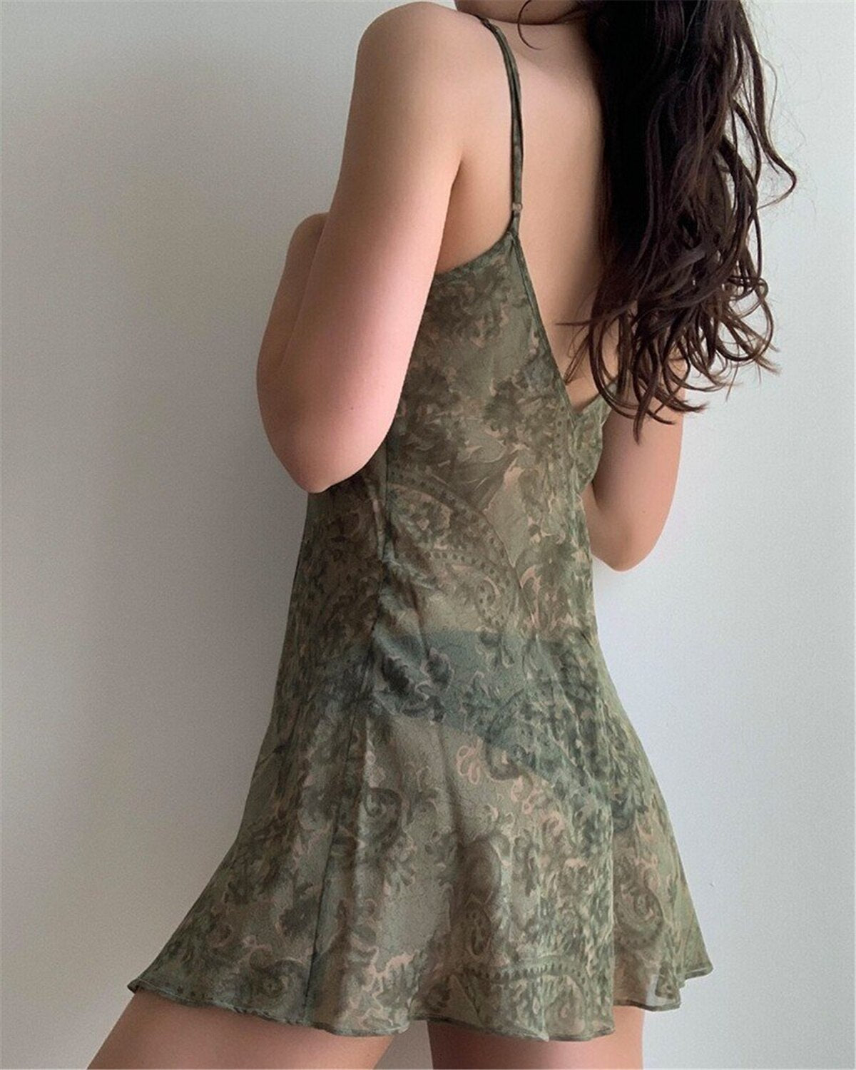 LUXURYSTYLE - Mini dress without back or print