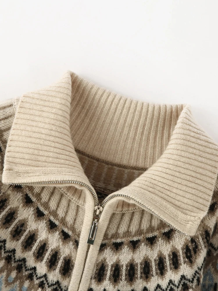 Strathan Cashmere Zip-Up
