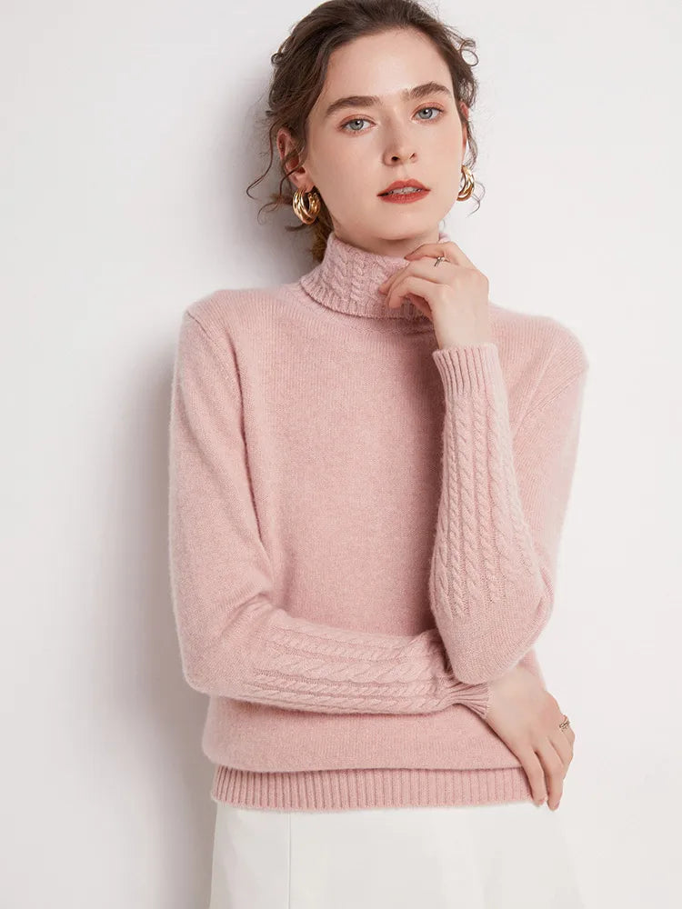 Valentina 100% Merino Turtleneck