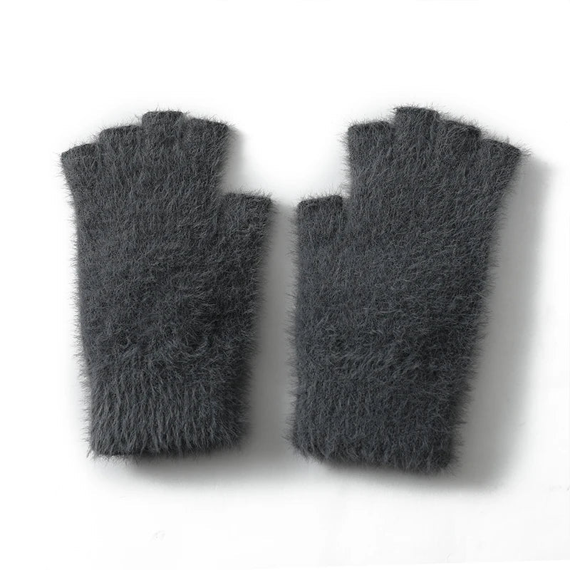 Winter Mink Fingerless gloves