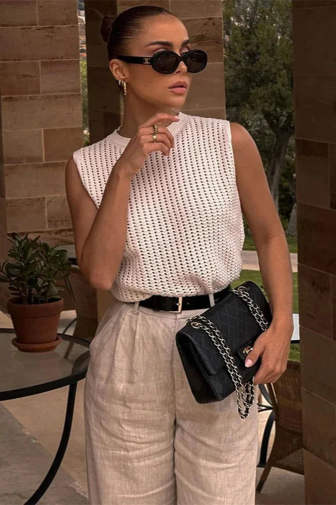 Amalfi Hollow Knit Tank