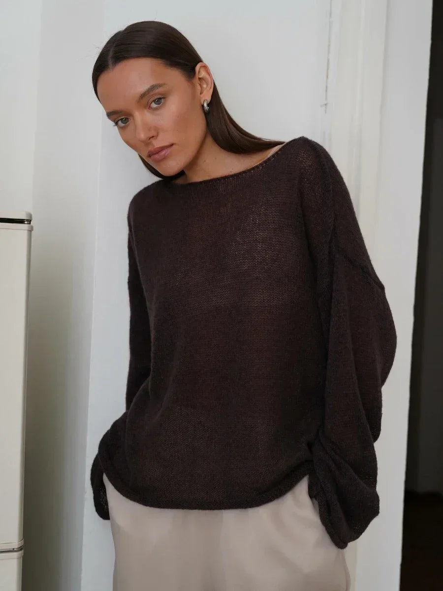 Liora Relaxed Crewneck Sweater