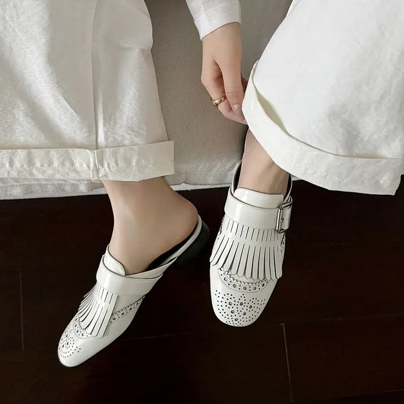 Winslow Fringe Leather Loafers
