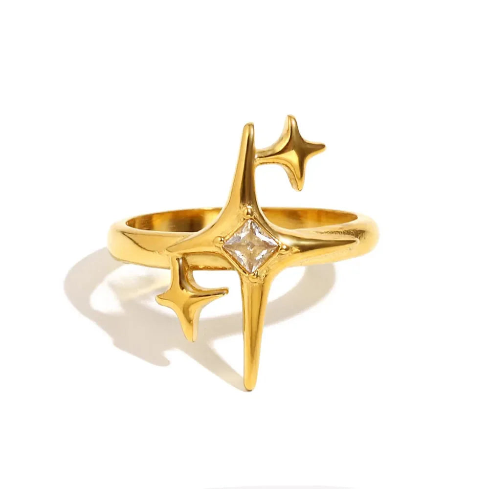 Astrale 18K Zircon Ring