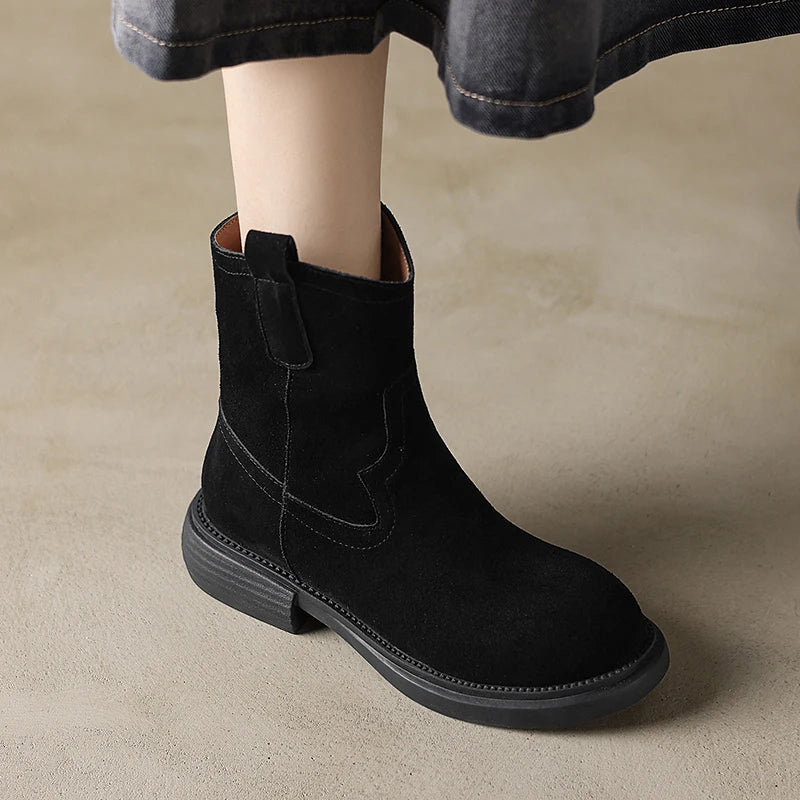 Women's Altus Zipper Leather Boots