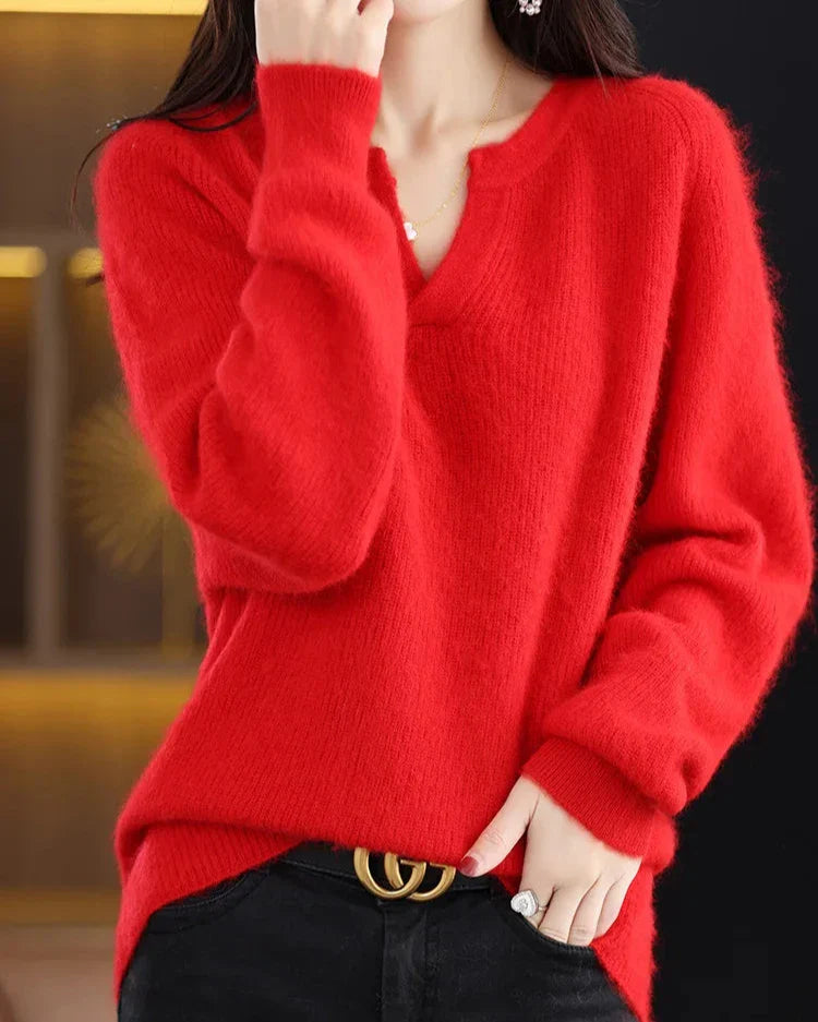 Brushed Mink Wool Pullover