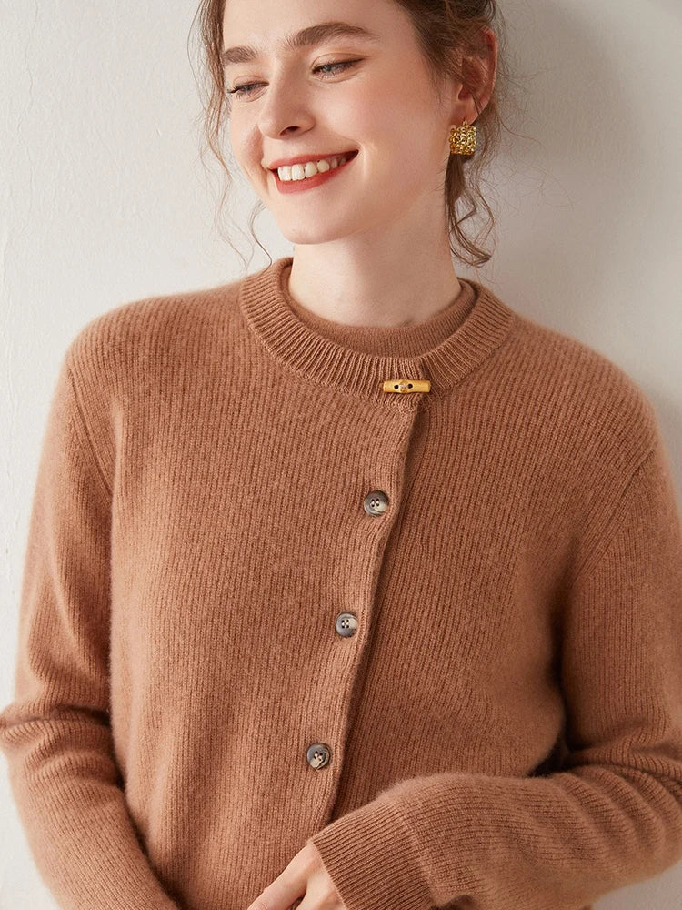 Florence Cashmere Button Cardigan