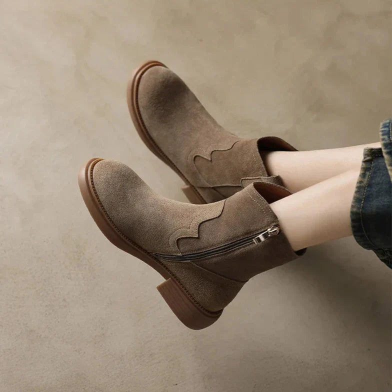 Women's Altus Zipper Leather Boots