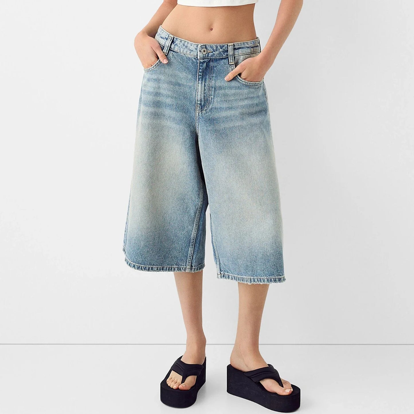 Devon Denim Bermuda shorts