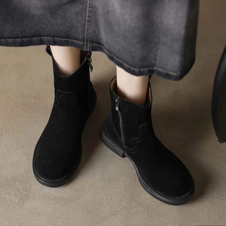 Women's Altus Zipper Leather Boots