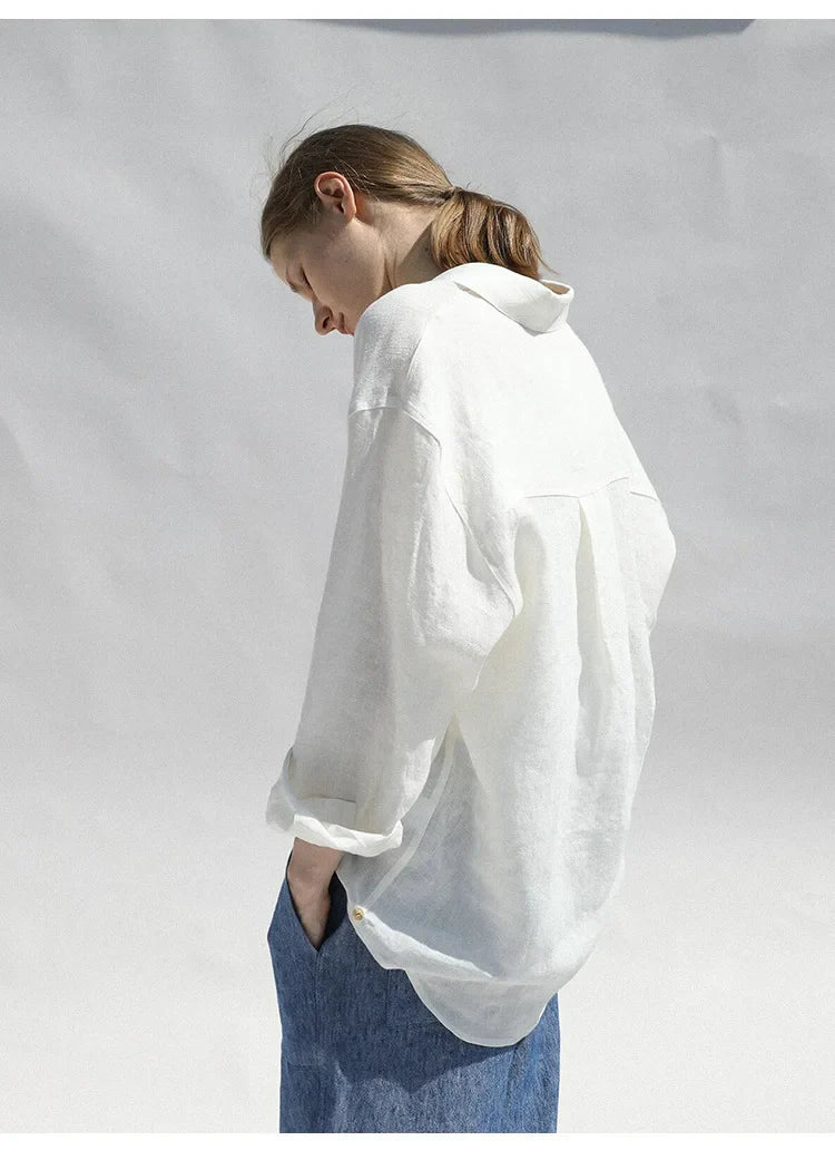 Oversized Linen Blouse