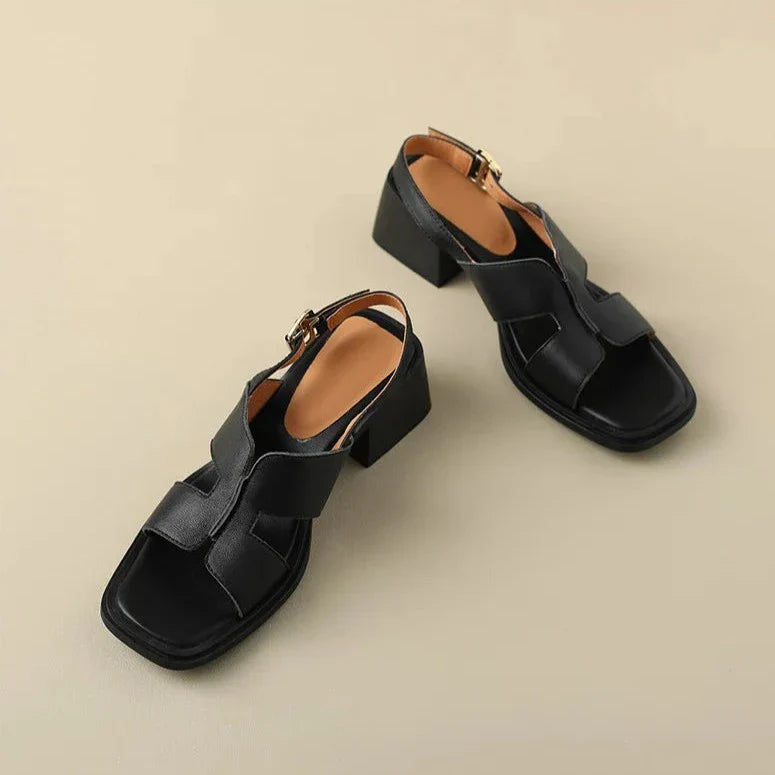 Sassari Leather Heeled Sandals