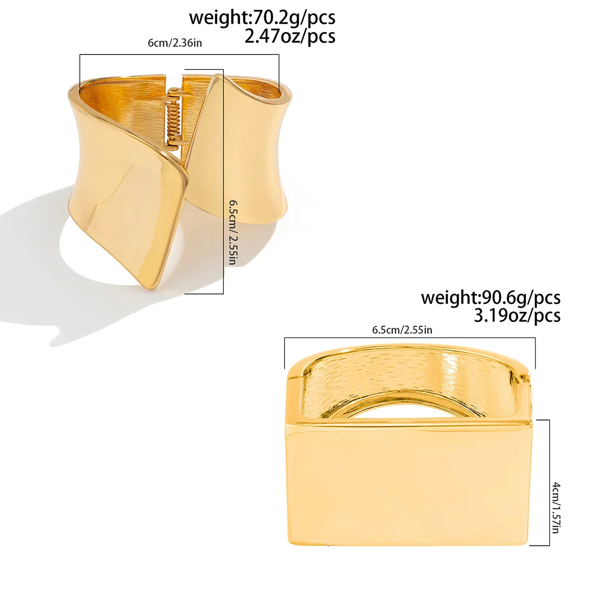 Smooth Edges Bangles