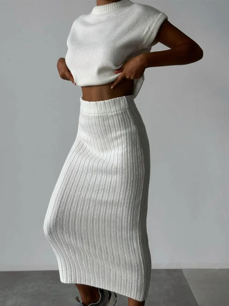 Maratea Coastal Rib Sleeveless Set