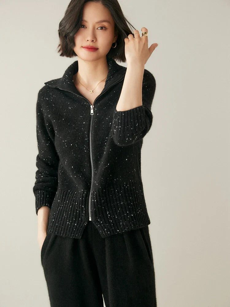 Ashmont Cashmere Zip Cardigan