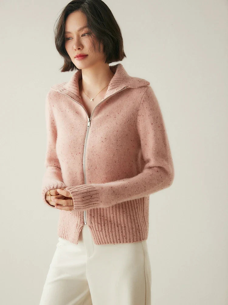 Ashmont Cashmere Zip Cardigan
