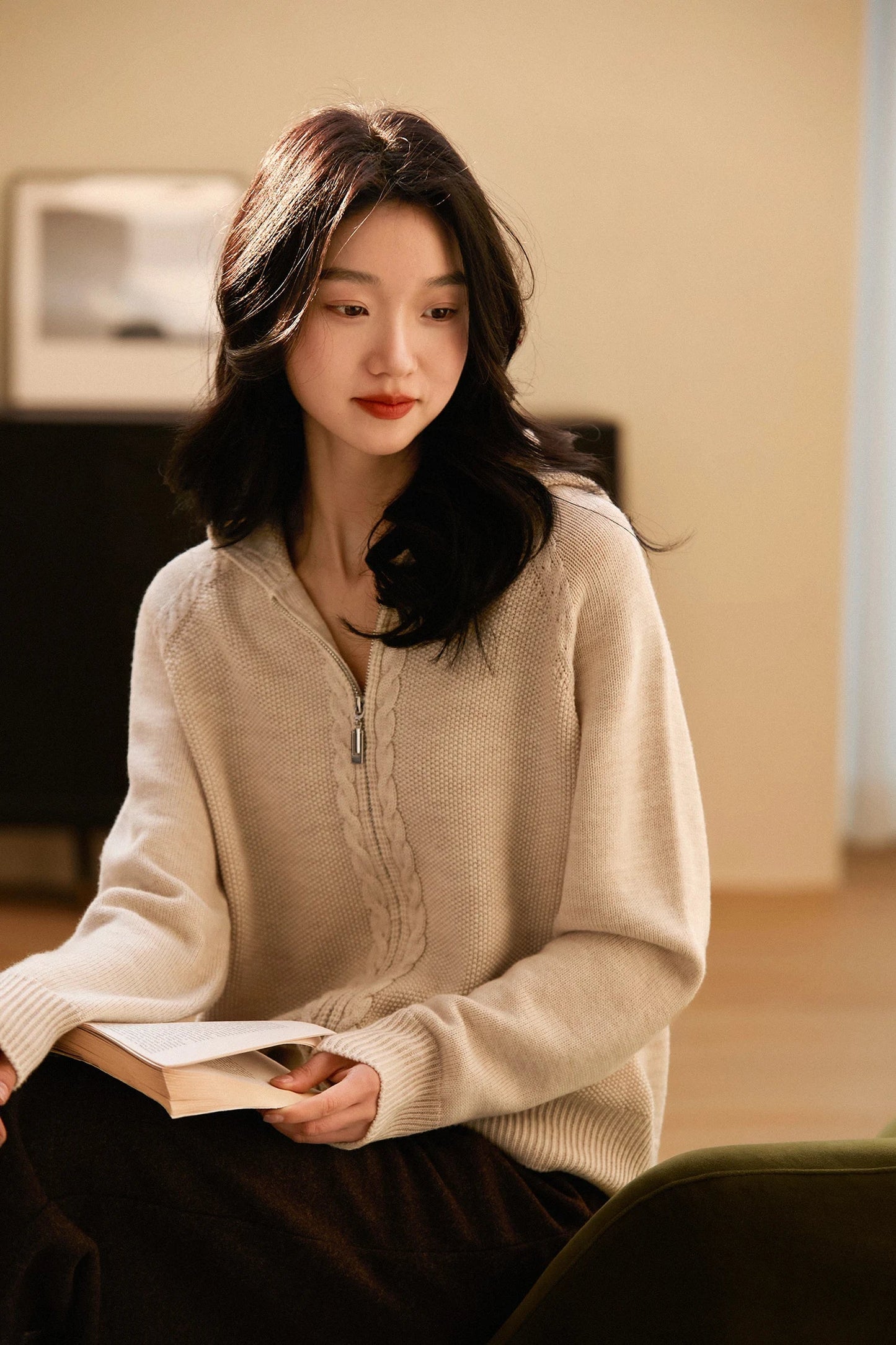 Elinsborg Cashmere Hooded Cardigan
