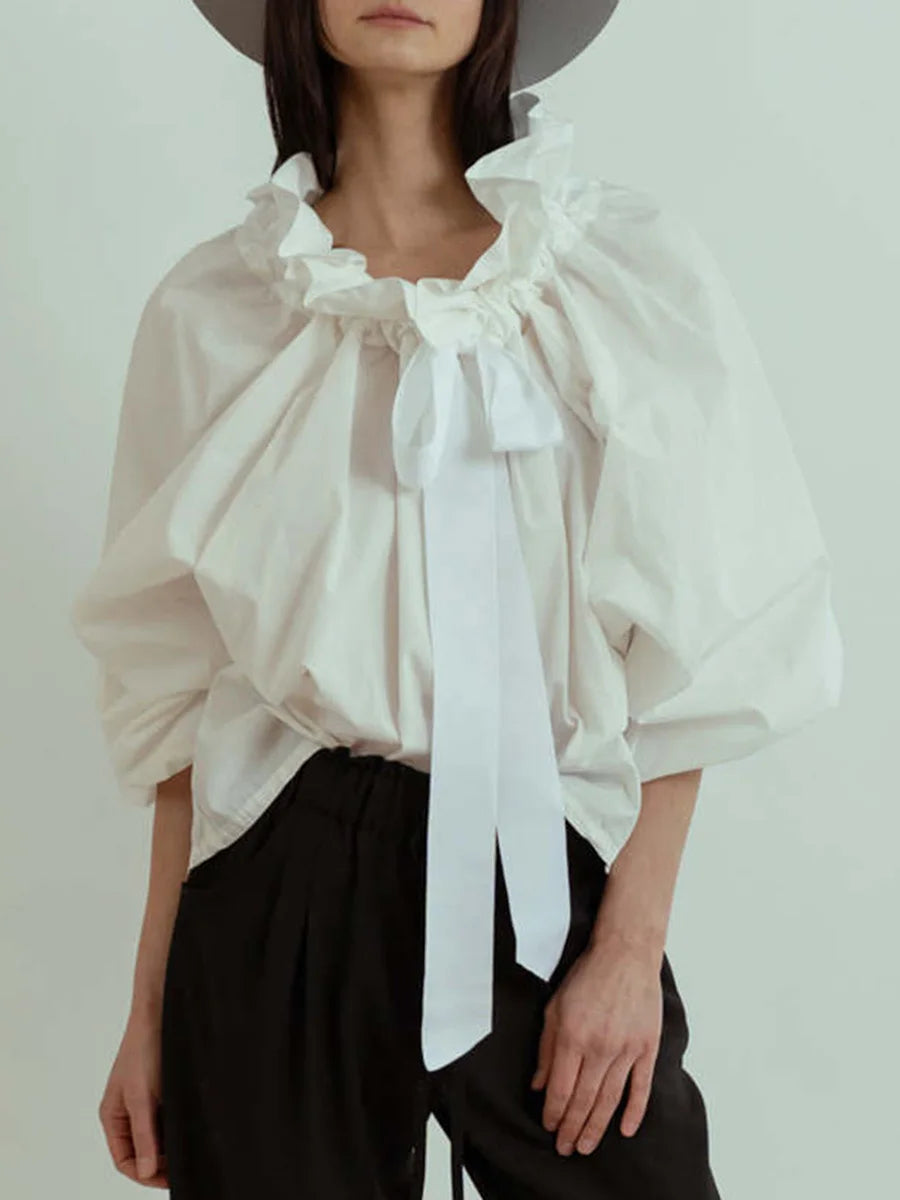 Bellarine Puffed Cotton Blouse